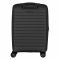 Валіза 2E, Aero, поліпропілен, мала, 35/44 л, TSA, 4 колеса, EXP, чорна