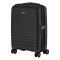 Валіза 2E, Aero, поліпропілен, мала, 35/44 л, TSA, 4 колеса, EXP, чорна