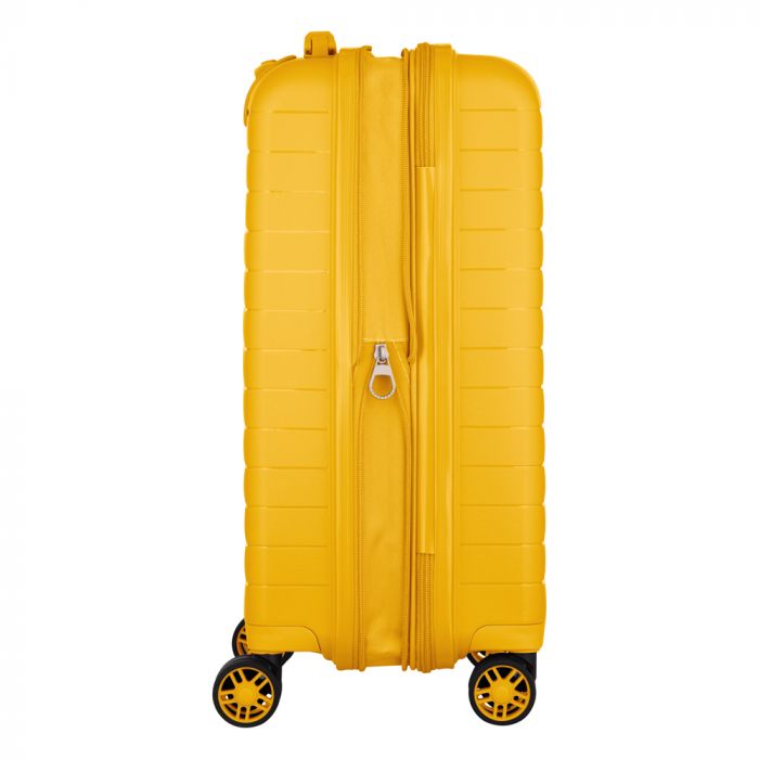 Валіза 2E, Aero, поліпропілен, мала, 35/44 л, TSA, 4 колеса, EXP, бурштиново-жовтий