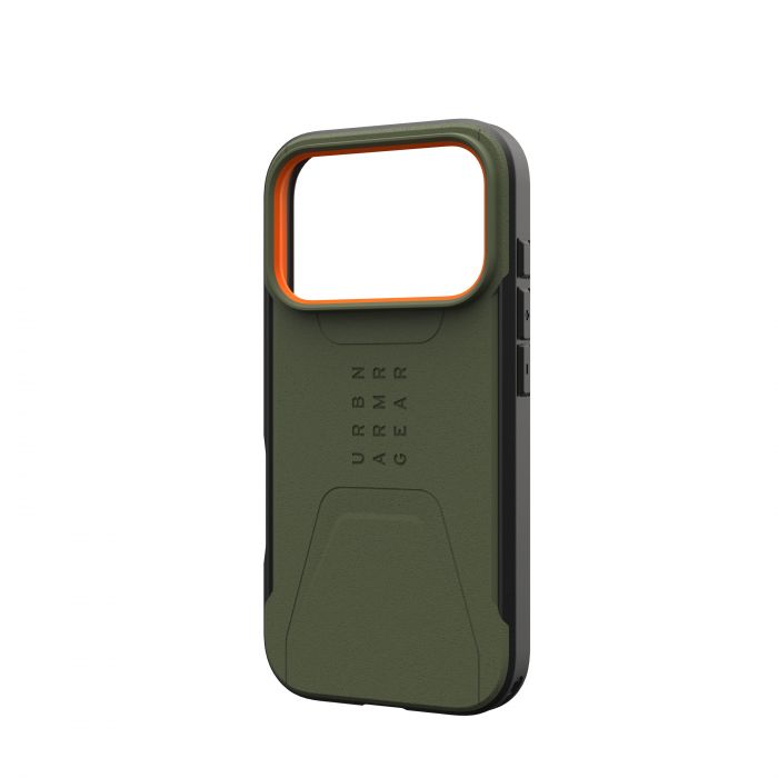 Чохол UAG для iPhone 17 Pro, Civilian MagSafe, Olive/Orange