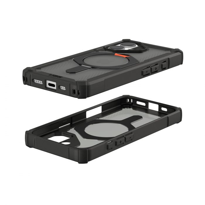 Чохол UAG для iPhone 17, Plasma XTE MagSafe, Black/Pop Orange