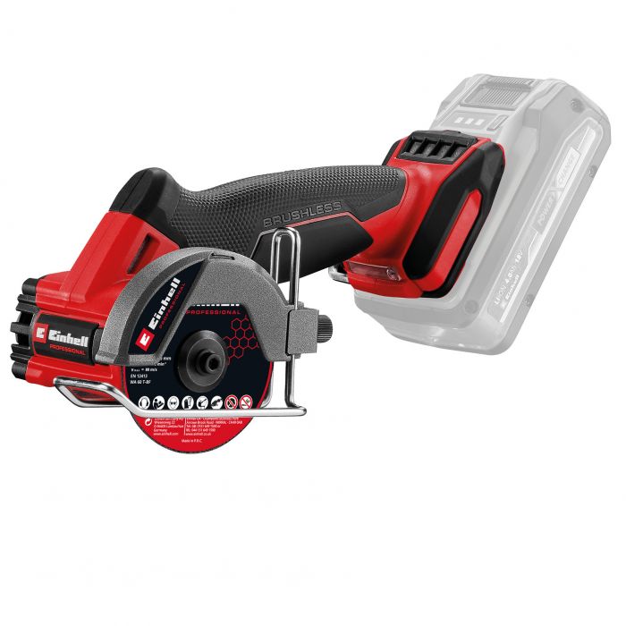 Шліфмашина відрізна акумуляторна Einhell Professional TP-CO 18/76-C Li BL - Solo безщіткова 16мм 18В 20000об/хв 0.67кг без АКБ та ЗП
