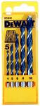 Набір свердел по дереву DeWALT Extreme Impact, 5шт, 4-10мм, кейс