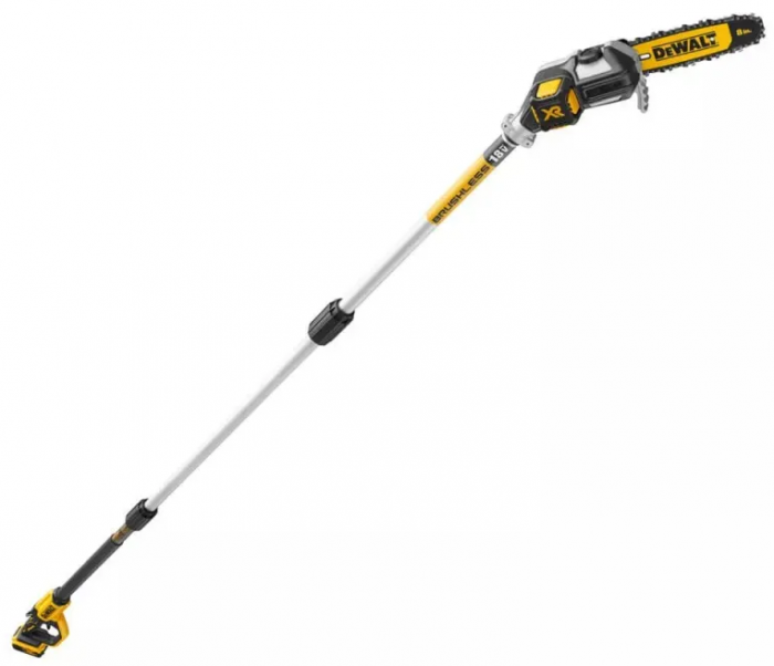 Висоторіз ланцюговий акумуляторний DeWalt безщітковий 18В шина 20см штанга 180-280см 4.0кг без АКБ та ЗП