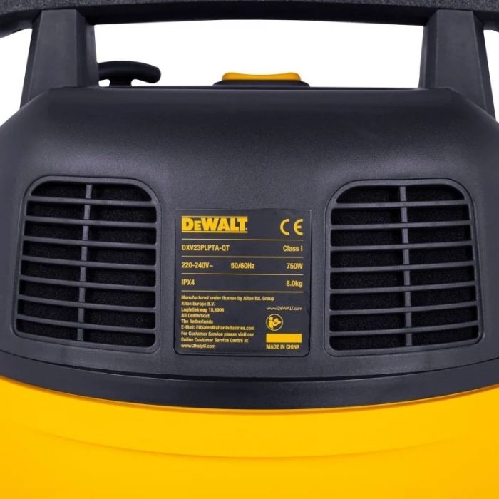 Пилосос професійний DeWalt 750Вт 18кПа контейнер 23л 8.3кг