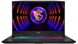 Ноутбук MSI Katana 17 B12UCR-1602XUA 17.3" FHD, Intel i5-12450H, 16GB, F1TB, NVD3050-4, DOS, чорний