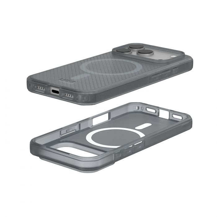 Чохол UAG для iPhone 17 Pro, Dot MagSafe, Ash