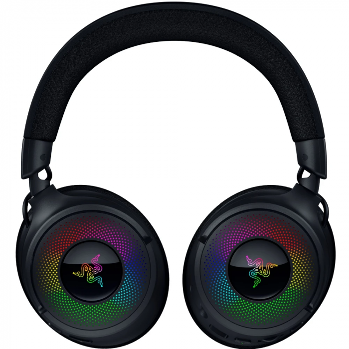 Гарнітура ігрова Razer Kraken V4, USB-A/WL/BT, RGB, чорний