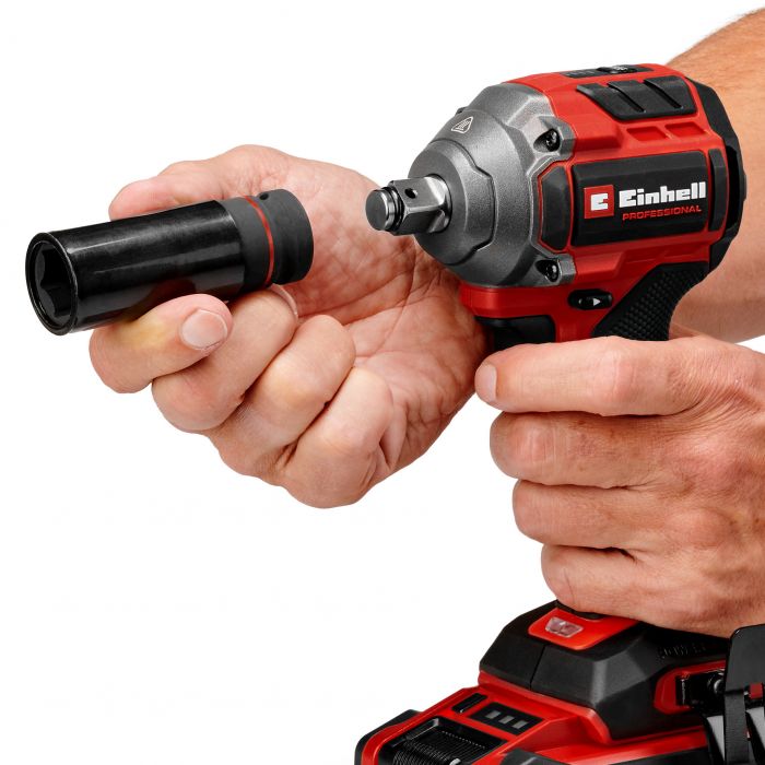 Гайковерт акумуляторний ударний Einhell Professional TP-CW 18/260-C Li BL - Solo 18В безщітковий 260Нм 0-2700об/хв 0.95кг без АКБ та ЗП