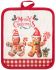 Прихватка Ardesto Christmas Gingerbread 18х20см, 100% поліестер (верх), 100% бавовна (низ), червоний