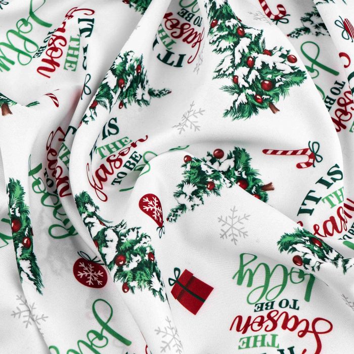 Скатертина Ardesto Christmas Tree 140х180см, 100% поліестер, зелений