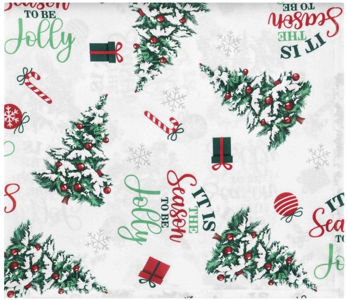 Скатертина Ardesto Christmas Tree 140х180см, 100% поліестер, зелений