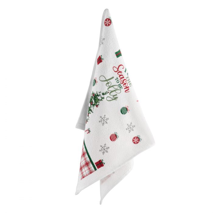 Набір рушничків для кухні Ardesto Christmas Tree 38х63см, 2шт, 100% бавовна, зелений