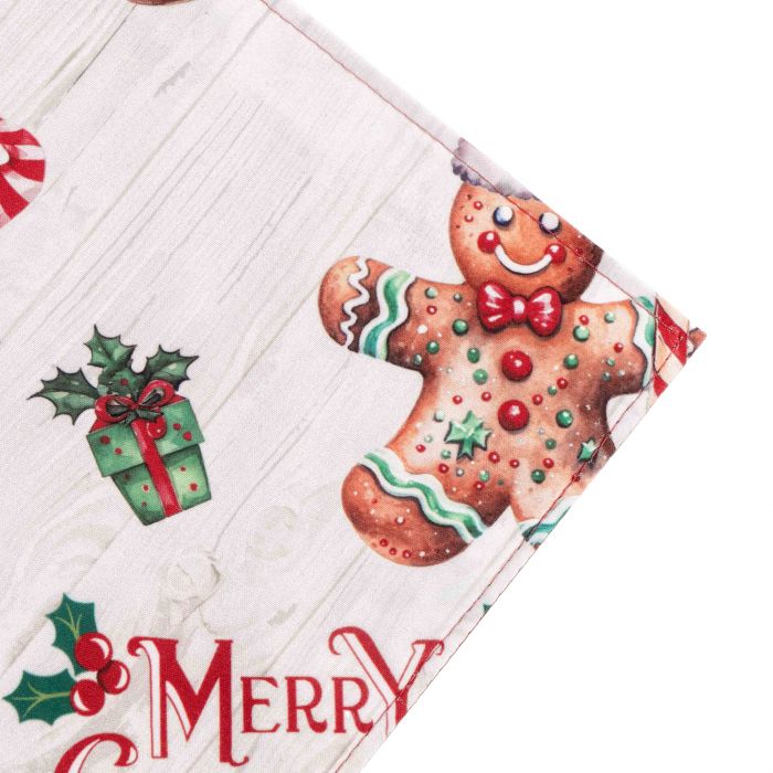 Набір серветок серв. Ardesto Christmas Gingerbread 30х45см, 2шт, 100% поліестер, червоний