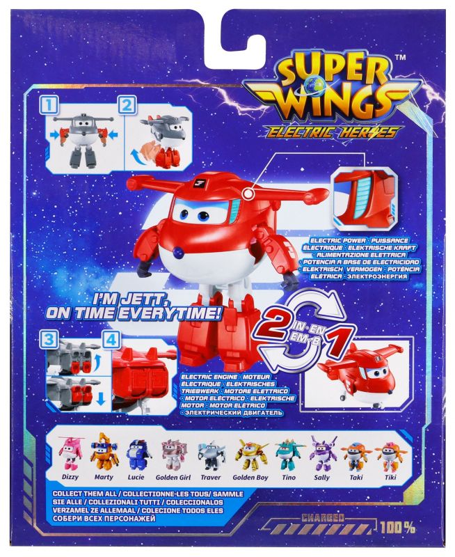 Ігрова фігурка-трансформер Super Wings Transforming Джетт (Jett)