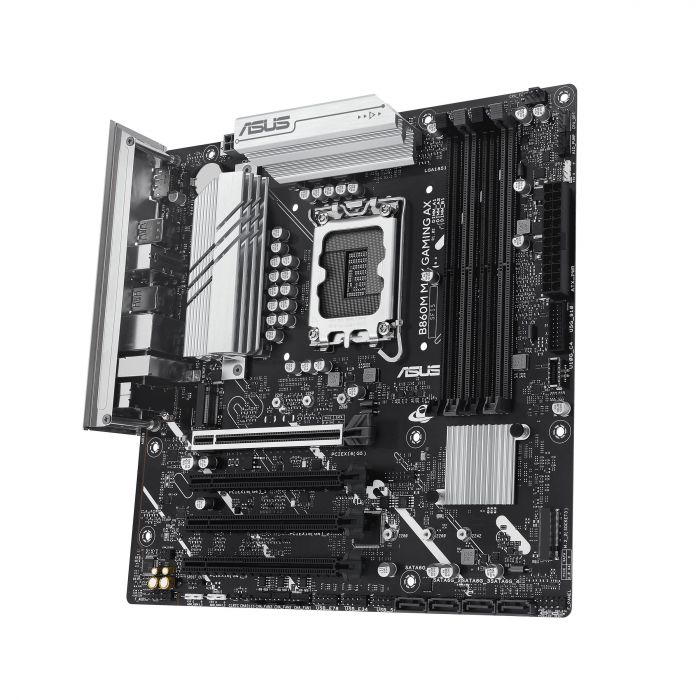 Материнcька плата ASUS B860M MAX GAMING AX s1851 B860 4xDDR5 M.2 DP USB Type-C Wi-Fi BT mATX