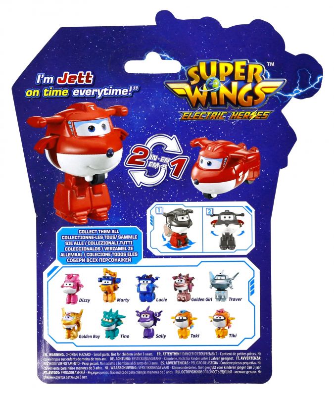 Ігрова фігурка-трансформер Super Wings Transform-a-Bots Джетт (Jett)