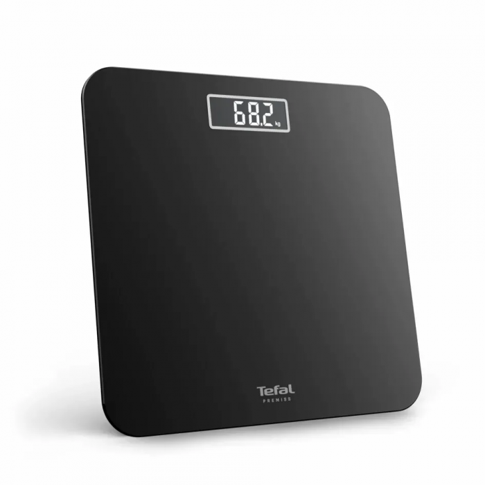 Ваги Tefal підлогові Premiss, 160кг, AAAx2 в комплекті, скло, чорний