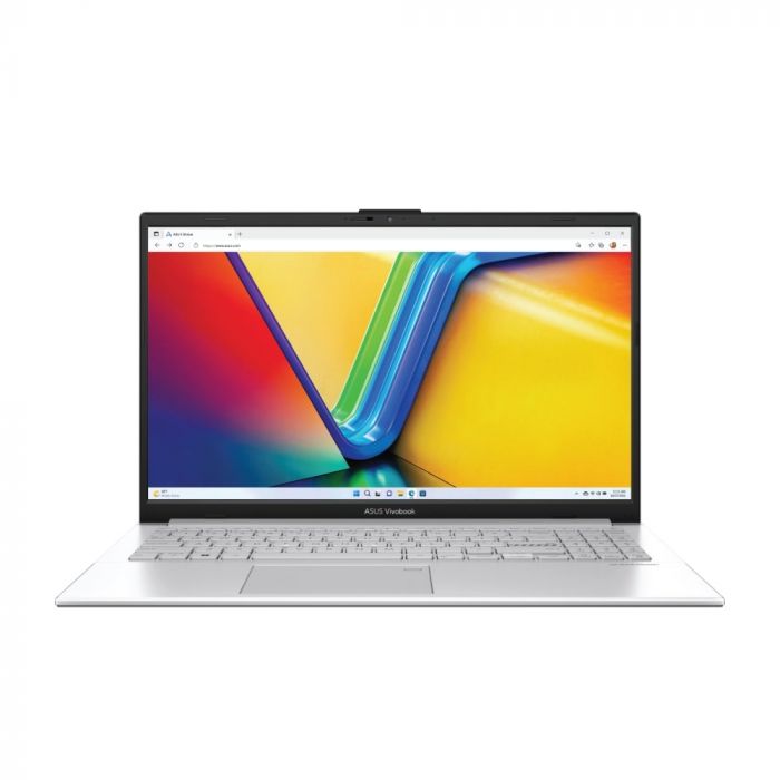 Ноутбук ASUS Vivobook Go 15 E1504FA-BQ049 15.6" FHD IPS, AMD R5-7520U, 8GB, F512GB, UMA, NoOS, Сріблястий