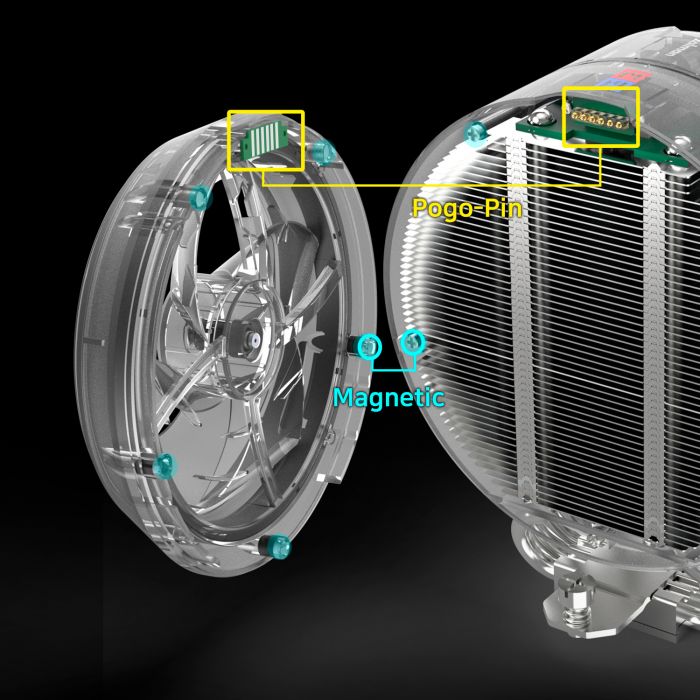 Процесорний кулер Zalman ZET5, ARGB LGA 1851, 1700, 1200, 115x, AM5, AM4,  4pin PWM, 3pin+5VARGB, TDP200W, чорний Процесорний кулер Zalman ZET5, ARGB LGA 1851, 1700, 1200, 115x, AM5, AM4,  4pin PWM, 3pin+5VARGB, TDP200W, чорний
