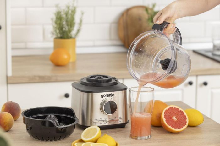 Кухонна машина Gorenje 1500Вт, чаша-пластик, корпус-метал/пластик, чорний