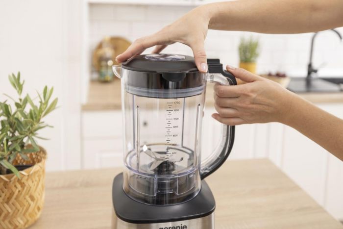 Кухонна машина Gorenje 1500Вт, чаша-пластик, корпус-метал/пластик, чорний