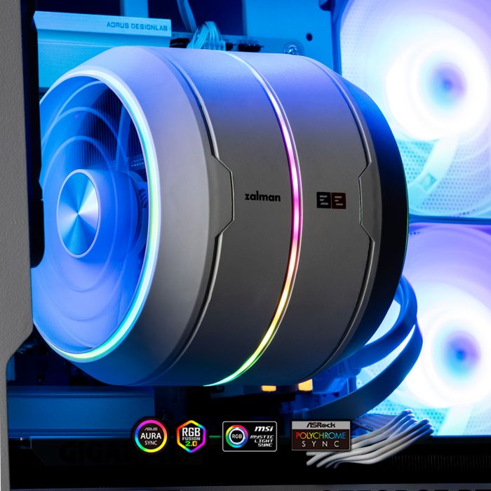 Процесорний кулер Zalman ZET5, ARGB LGA 1851, 1700, 1200, 115x, AM5, AM4,  4pin PWM, 3pin+5VARGB, TDP200W, білий Процесорний кулер Zalman ZET5, ARGB LGA 1851, 1700, 1200, 115x, AM5, AM4,  4pin PWM, 3pin+5VARGB, TDP200W, білий