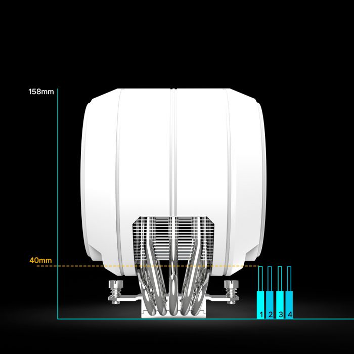 Процесорний кулер Zalman ZET5, ARGB LGA 1851, 1700, 1200, 115x, AM5, AM4,  4pin PWM, 3pin+5VARGB, TDP200W, білий Процесорний кулер Zalman ZET5, ARGB LGA 1851, 1700, 1200, 115x, AM5, AM4,  4pin PWM, 3pin+5VARGB, TDP200W, білий