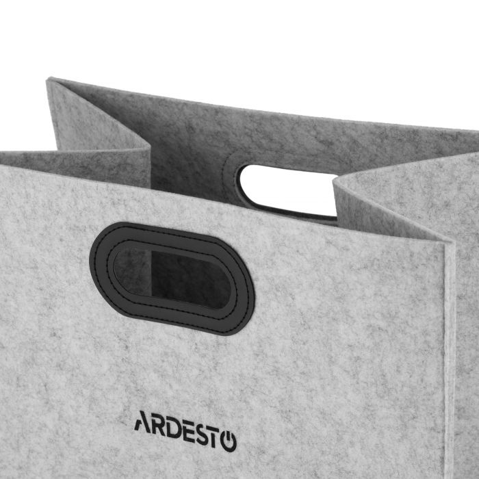 Кошик Ardesto Prestigio 40х30х60см, фетр, сірий Кошик Ardesto Prestigio 40х30х60см, фетр, сірий