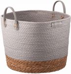 Кошик Ardesto Minimalism 35х35х27см, паперовий шпагат, рогожка, сірий