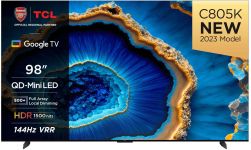 Телевізор 98" TCL MiniLED 4K 144Hz Smart Google TV Titan ONKYO sound