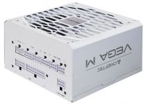 Блок живлення CHIEFTEC Vega M (1000W), >90%, 80+ Gold, 135мм FDB, 1xMB 24pin(20+4), 2xCPU 8pin(4+4), 3xMolex, 6xSATA, 4xPCIe 8pin(6+2), 1xPCIe GEN5 16pin, Fully Modular, White