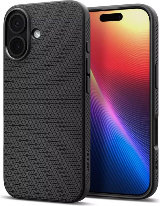 Чохол Spigen для iPhone 17, Liquid Air, Matte Black