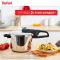Скороварка Tefal Secure Trendy, 8л, з паровим кошиком, нержавіюча сталь, пластик