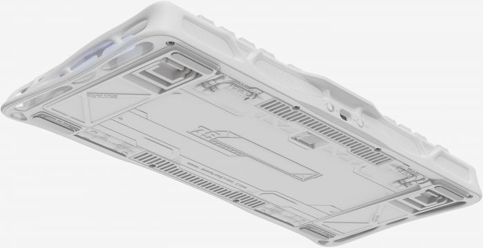 Клавіатура механічна GravaStar Mercury K1 80keys, GravaStar x Kailh Cheery Pink, EN/UKR, BT/WL/USB, білий