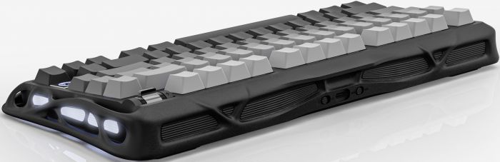 Клавіатура механічна GravaStar Mercury K1 80keys, GravaStar x Kailh Cheery Pink, EN/UKR, BT/WL/USB, чорний