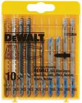 Полотно пиляльне для електролобзика DeWalt по дереву та металу, набір 10шт