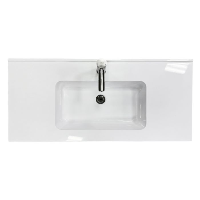 Набір для ванної кімнати, раковина, умивальник Adamant FLATE 100, штучний камінь, прямокут., з сифоном Click-Clack + змішувач Набір для ванної кімнати, раковина, умивальник Adamant FLATE 100, штучний камінь, прямокут., з сифоном Click-Clack + змішувач