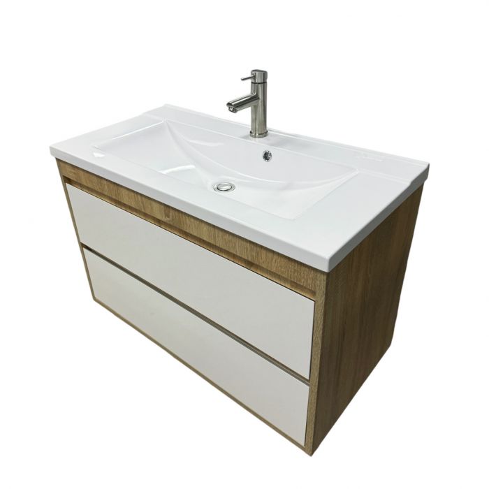 Набір для ванної кімнати, раковина, умивальник Adamant QUANTO 90, штучний камінь, прямокут., з сифоном Click-Clack + змішувач Набір для ванної кімнати, раковина, умивальник Adamant QUANTO 90, штучний камінь, прямокут., з сифоном Click-Clack + змішувач