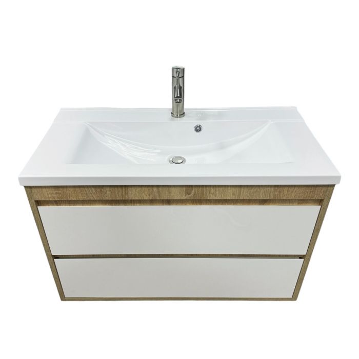 Набір для ванної кімнати, раковина, умивальник Adamant QUANTO 90, штучний камінь, прямокут., з сифоном Click-Clack + змішувач Набір для ванної кімнати, раковина, умивальник Adamant QUANTO 90, штучний камінь, прямокут., з сифоном Click-Clack + змішувач