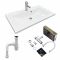 Набір для ванної кімнати, раковина, умивальник Adamant QUANTO 80, штучний камінь, прямокут., з сифоном Click-Clack + змішувач Набір для ванної кімнати, раковина, умивальник Adamant QUANTO 80, штучний камінь, прямокут., з сифоном Click-Clack + змішувач