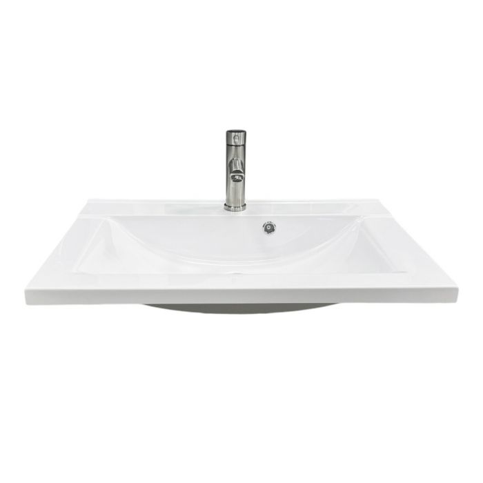 Набір для ванної кімнати, раковина, умивальник Adamant QUANTO 70, штучний камінь, прямокут., з сифоном Click-Clack + змішувач Набір для ванної кімнати, раковина, умивальник Adamant QUANTO 70, штучний камінь, прямокут., з сифоном Click-Clack + змішувач