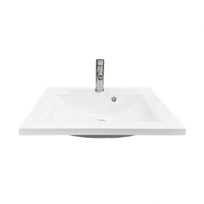 Набір для ванної кімнати, раковина, умивальник Adamant QUANTO 60, штучний камінь, прямокут., з сифоном Click-Clack + змішувач Набір для ванної кімнати, раковина, умивальник Adamant QUANTO 60, штучний камінь, прямокут., з сифоном Click-Clack + змішувач