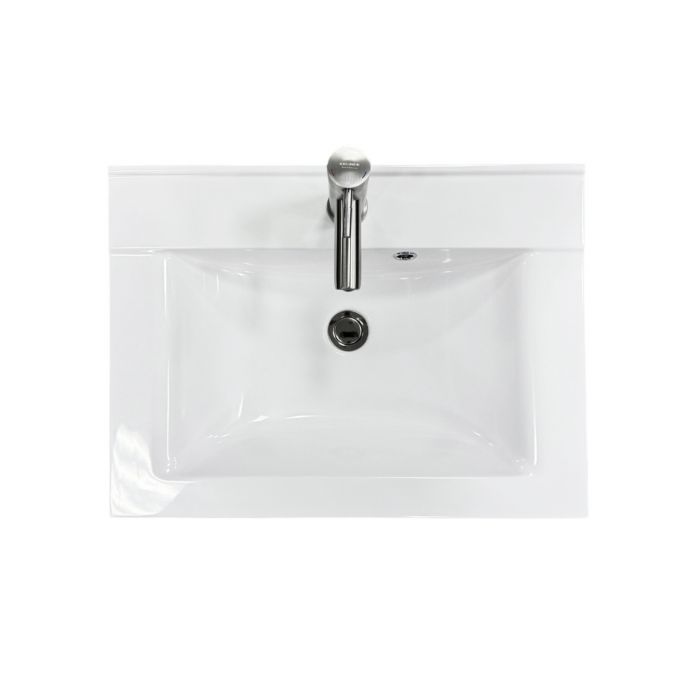 Набір для ванної кімнати, раковина, умивальник Adamant QUANTO 60, штучний камінь, прямокут., з сифоном Click-Clack + змішувач Набір для ванної кімнати, раковина, умивальник Adamant QUANTO 60, штучний камінь, прямокут., з сифоном Click-Clack + змішувач