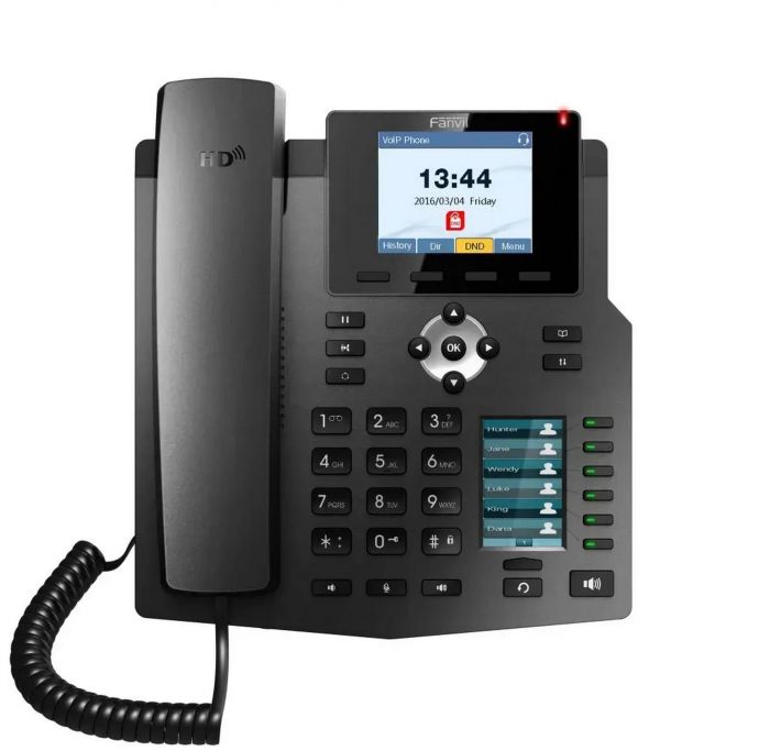 Телефон IP Fanvil X4 2xFE LAN, SIP, VPN, PoE, 2.8" кольоровий екран