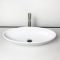 Раковина, умивальник Adamant ANDERE NEW, штучний камінь, овальна, без отвору для змішувача та переливу, 590х295х130мм, накладний, білий Раковина, умивальник Adamant ANDERE NEW, штучний камінь, овальна, без отвору для змішувача та переливу, 590х295х130мм, накладний, білий
