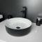 Раковина, умивальник Adamant ARENA, штучний камінь, кругла, без отвору для змішувача та переливу, 360х113мм, врезной, чорно-білий Раковина, умивальник Adamant ARENA, штучний камінь, кругла, без отвору для змішувача та переливу, 360х113мм, врезной, чорно-білий