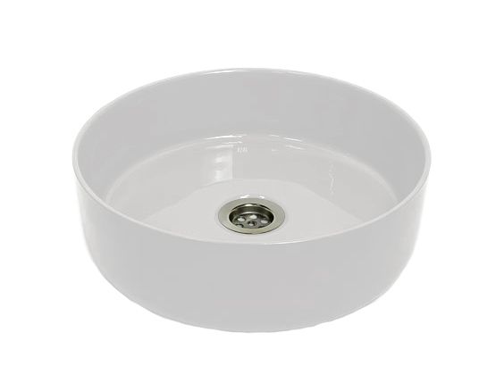 Раковина, умивальник Adamant ARENA, штучний камінь, кругла, без отвору для змішувача та переливу, 360х113мм, накладний, білий Раковина, умивальник Adamant ARENA, штучний камінь, кругла, без отвору для змішувача та переливу, 360х113мм, накладний, білий