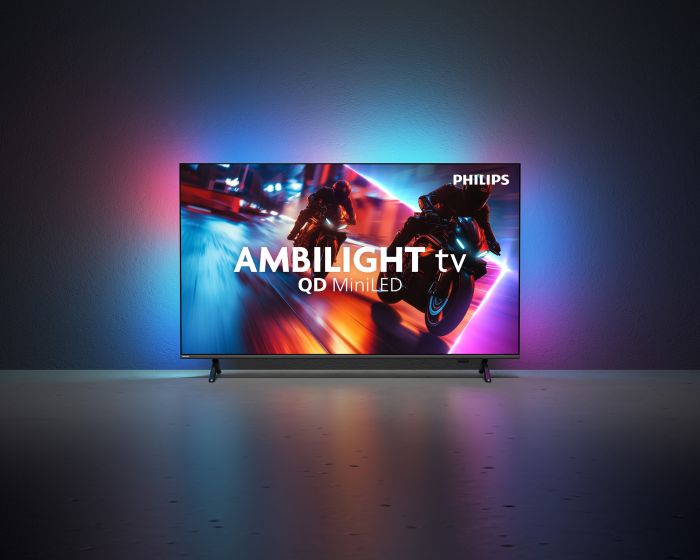 Телевізор 75" Philips MiniLED 4K 144Hz Smart Titan OS Black Ambilight