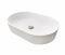 Раковина, умивальник Adamant BESTE NEW, штучний камінь, овальна, без отвору для змішувача та переливу, 540x350x11мм, накладний, білий Раковина, умивальник Adamant BESTE NEW, штучний камінь, овальна, без отвору для змішувача та переливу, 540x350x11мм, накладний, білий